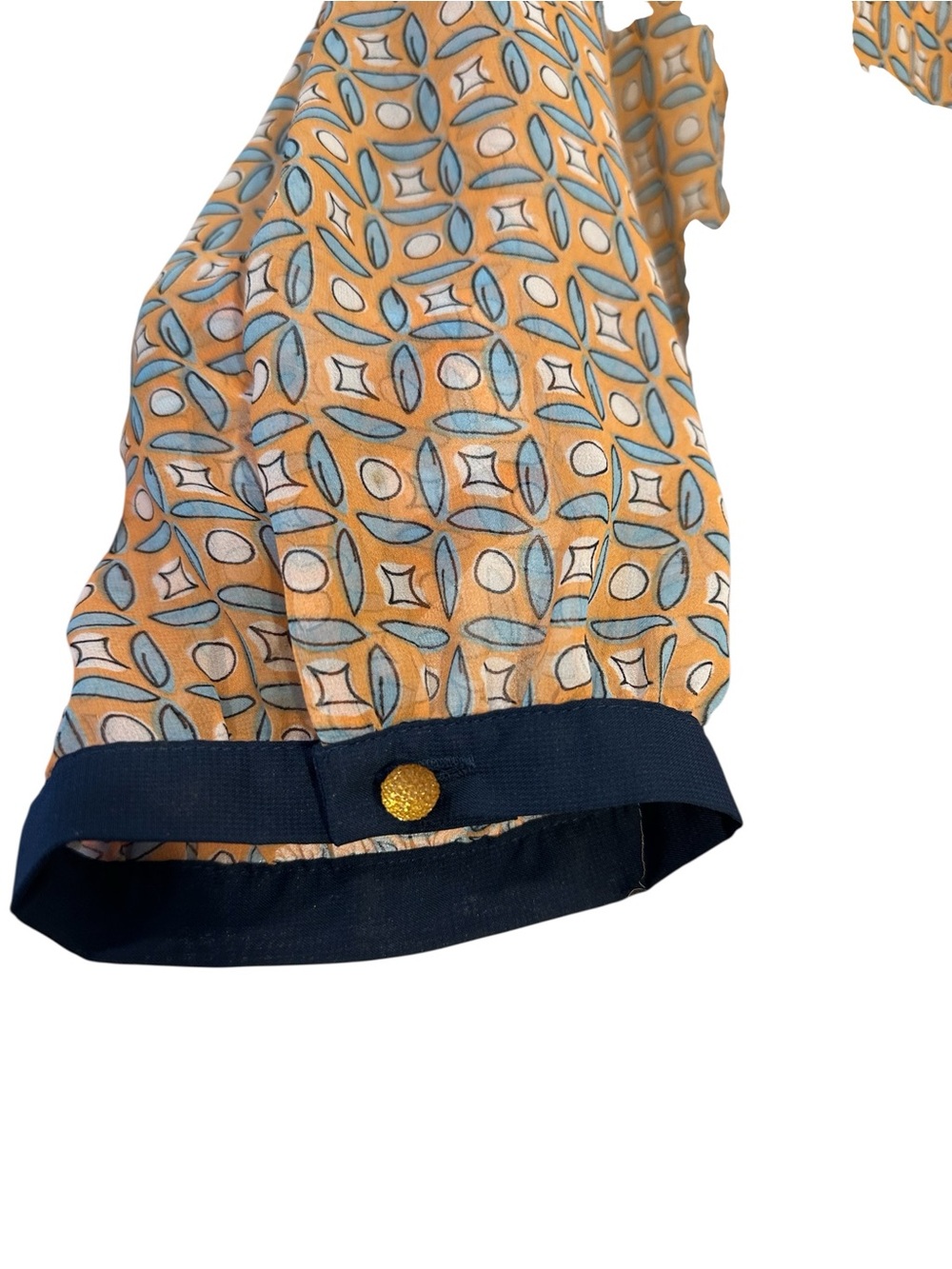 Anthropology NIC & Mo Navy and Peach lightweight blouse - Picture 15 of 16